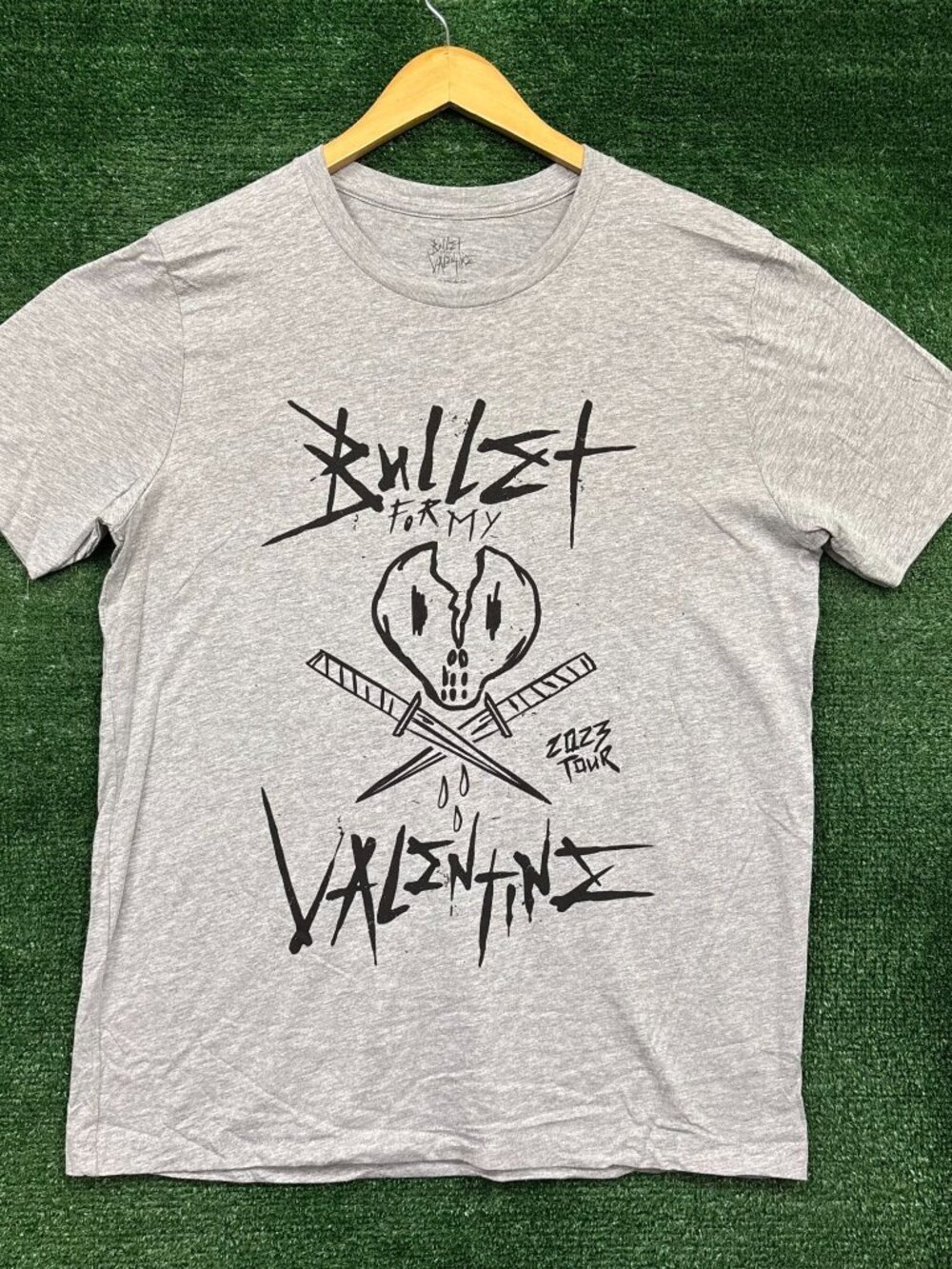 Bullet For My Valentine North American Concert Tour 2023 Gray T-Shirt Size Large